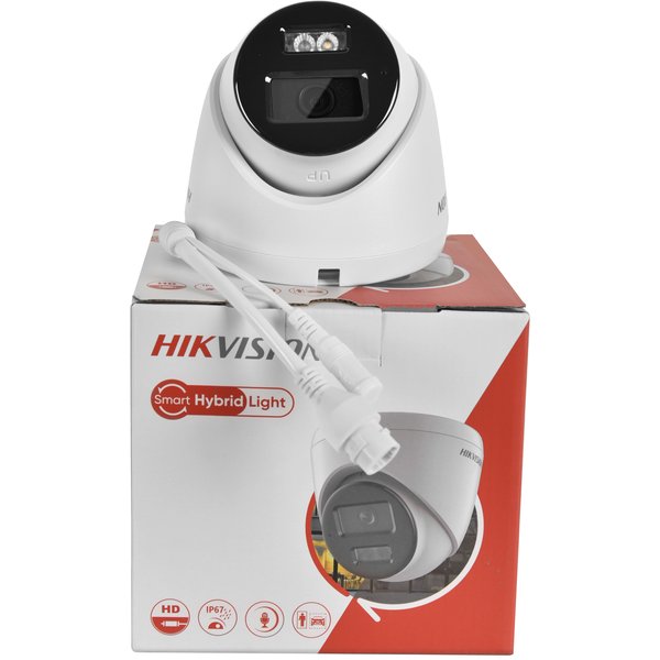 Hikvision 8MP IP-Kamera DS-2CD1383G2-LIUF mit integriertem Mikrofon, Dual-Light, 4K Smart Hybrid Light, SD-Kartensteckplatz, fest installierte Turret-Netzwerkkamera