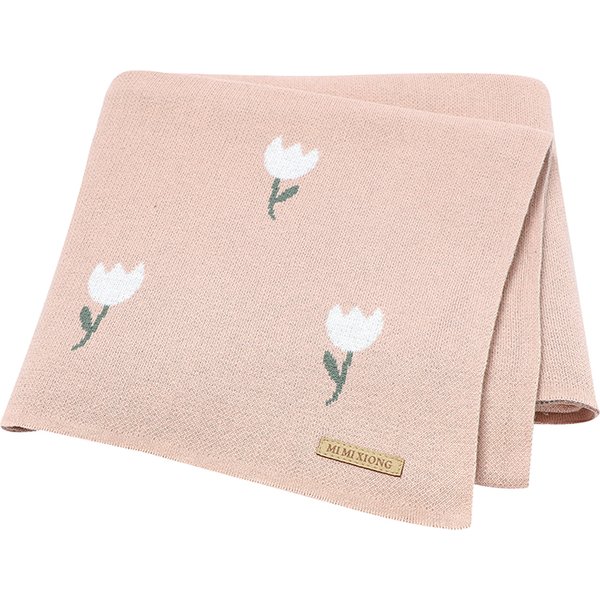 Couvertures pour nouveau-né 100x80cm, en coton respirant tricoté pour nourrissons garçons et filles, berceau cellulaire 100x80cm, tapis de jeu en plein air pour tout-petits