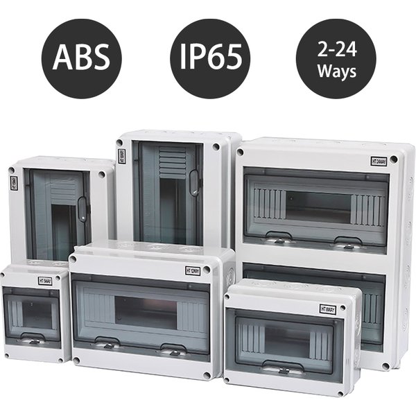 HT 2/5/8/12/15/18/24 WAY Serie Anschlussdose PC Kunststoff Outdoor Elektrisch IP65 Wasserdicht Staubdicht Verteilerkasten