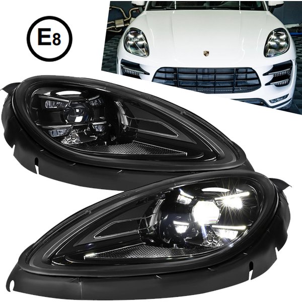 TYPY Auto-LED-Scheinwerfer für Porsche Macan 2014-2021 Upgrade Neue Scheinwerfer-Baugruppe Blinker