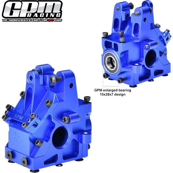 GPM – boîte de vitesses différentielle avant et arrière en métal, ensemble de boîtiers ARA310935 pour ARRMA 1/5 KRATON OUTCAST EXB V2 8S 4WD Monster Truck RC Car