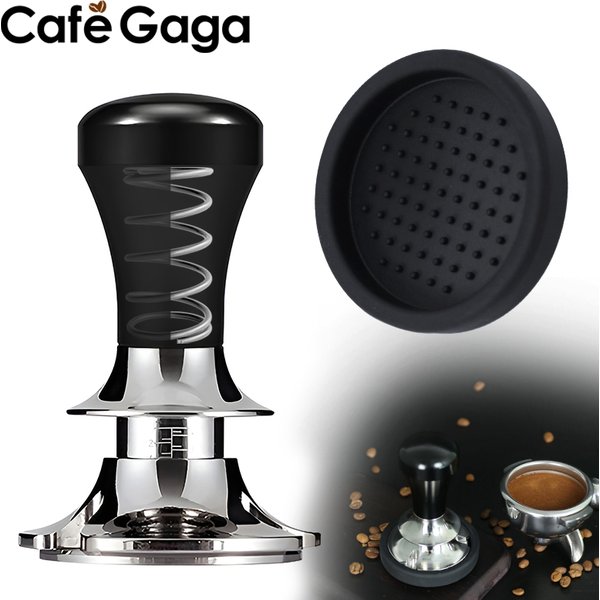 Kaffee-Stampfer, konstanter Druck, kalibriert, 51 mm, 53 mm, 58 mm, federbelastet, 30 lb, Edelstahl, Barista-Werkzeuge, Espresso-Zubehör