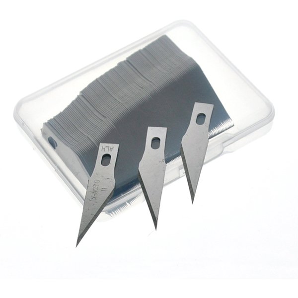 100 Stück Schnitz messerklingen Edelstahl Gravur Messerklingen Metall Ersatz chirurgische Klinge Skalpell Craft Messerklingen