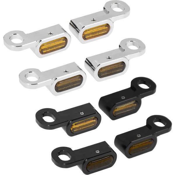 Mini clignotant de moto, lampe LED E Mark pour Harley Softail Breakout 2016 – 2017 Touring Road King 2014-2022