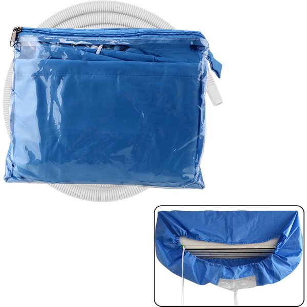 1-3P Air Conditioning Cleaning Covers Wall Mounted Air Conditioner Washable Tightening Belt Protective Dust Cover
