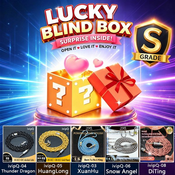 IvipQ Flagship Cable S-Series IEM Cable Lucky Box