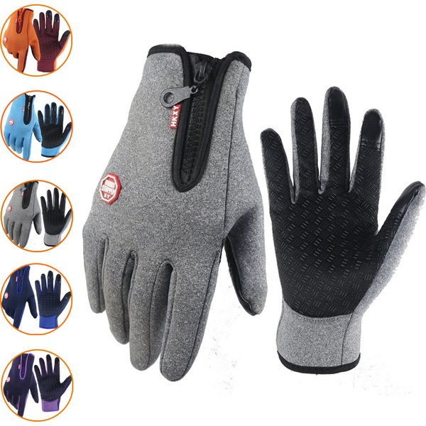 Hot Winter Gloves For Men Women Touchscreen Warm Outdoor Cycling Driving Motorcycle Cold Gloves Windproof Non-Slip Womens Gloves