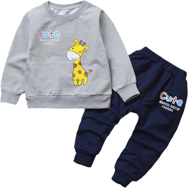 New Spring Autumn Baby Girl Clothes Children Casual T-Shirt Pants 2Pcs/Sets Toddler Costume Kids Boys Outfits Infant Tracksuits