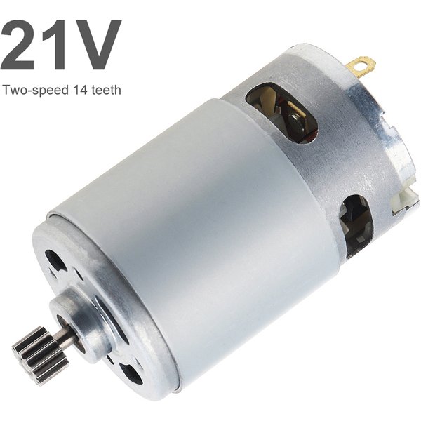 Moteur RS550 DC 8.2mm, Micro moteur à engrenages à 14 dents, moteur de scie électrique RS 550 21V 28000 tr/min pour Mini scie à main Rechargeable