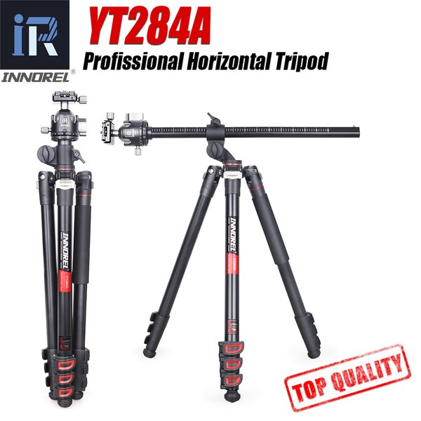 INNOREL YT284A Professionelles horizontales CNC-Schwerstativ, maximale Höhe 177 cm, mit Mittelsäule, für DSLR-Kamera-Video-Camcorder