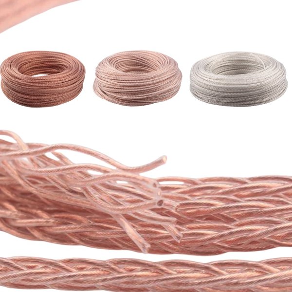 OCC versilbertes gemischtes HiFi-Audio-Massenkabel für DIY-Kopfhörerkabel, Signal, RCA, XLR, Lautsprecher, Verstärkerlinie
