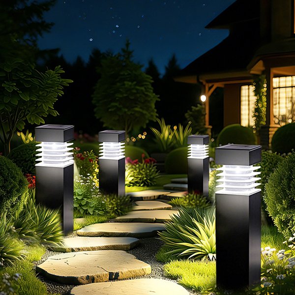 Lampes solaires à piquet LED pour l'extérieur, éclairage de chemin, lanterne de pelouse pour jardins, villas, parcs, sentiers, éclairage solaire extérieur