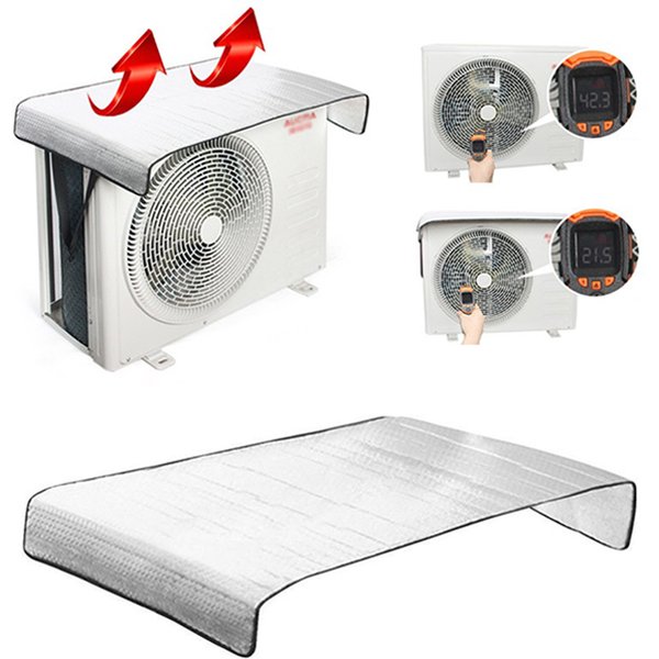 Housse de nettoyage pour climatisation extérieure, 46x95CM, Anti-pluie, Anti-poussière, Anti-neige, outil de nettoyage pour climatiseur domestique