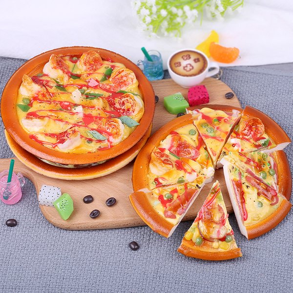 Accessoires alimentaires artificiels pour restaurant, salle à manger, boulangerie, pâtisserie, maison de boulangerie, décoration de magasin, faux modèle de pizza de simulation