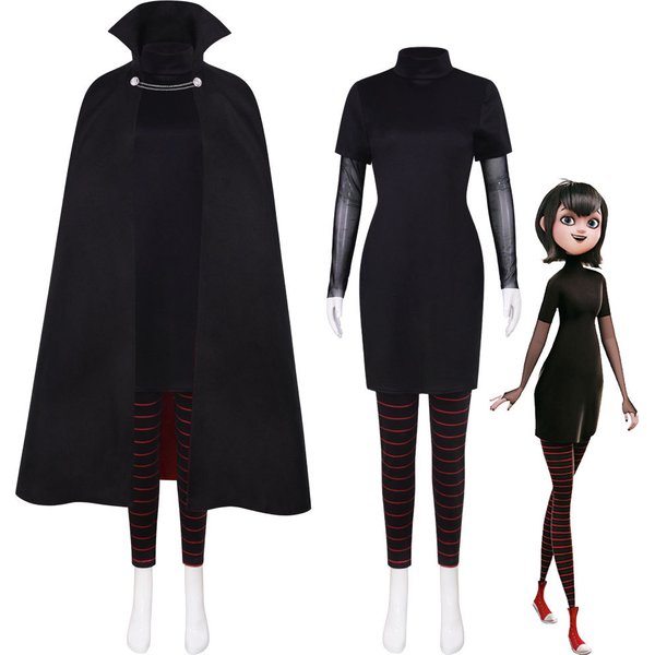 Mavis Dracula Cosplay Costumes With Wig Hotel Transylvania Role Play Halloween Carnival Party Outfit For Women Girls