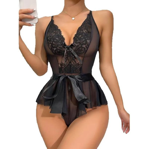 Piżama damska Bielizna nocna Koronkowy zestaw piżam S-XL Seksowna piżama damska Bielizna Wygodna w stylu casual, letnia