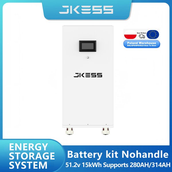 Zestawy akumulatorów JKBMS JKESS Lifepo4 48V 51.2V 280AH 15KW, zestawy akumulatorów Lifepo4, power bank do magazynowania energii słonecznej, bez podatku, dostępne w magazynie w UE, JKLR015D JKLR010D