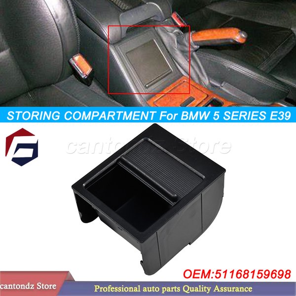 Compartiment de rangement pour Console centrale BMW série 5 E39 525i 540i M5, plateau de rangement pour pièces de monnaie noir, nouveau 51168159698