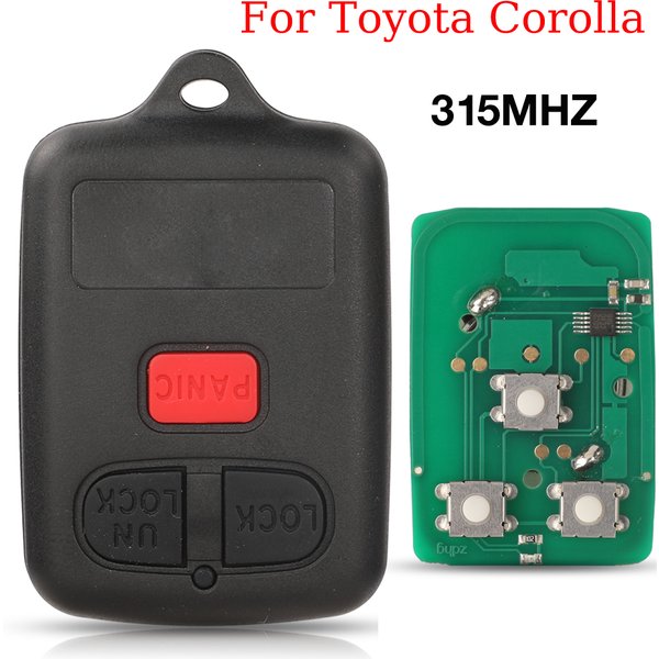 Jingyuqin clé de voiture télécommandée à 3 boutons pour BYD F3 F3R pour Toyota Corolla 315MHZ vieux BYD F3 F3R télécommande