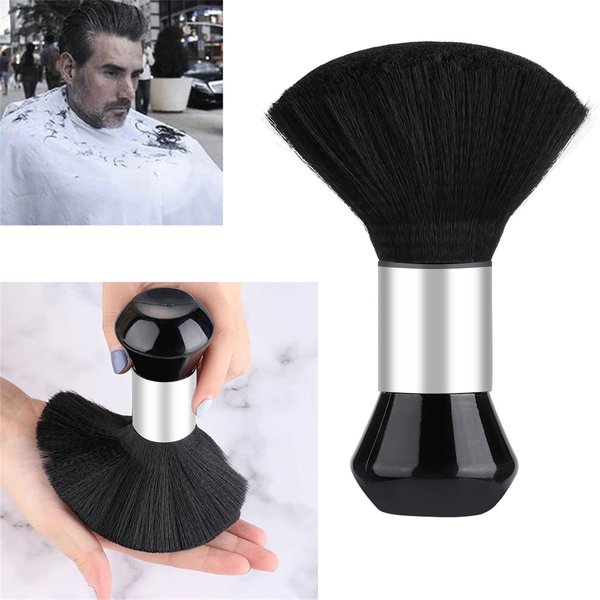 Hohe Qualität Schwarz Kosmetische Friseur Kehren Hals Haar Reinigung Duster Haar Schneiden Pinsel Für Barbershop Haar Schneiden Pinsel