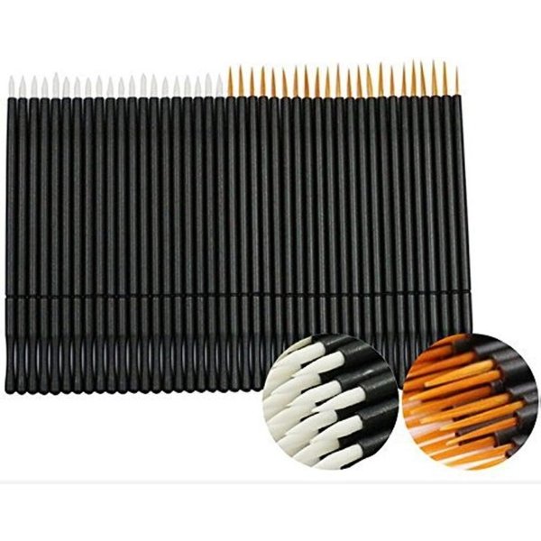 100pcs Professional Disposable Silicone Mascara Eyeliner Wands Applicator Liner Brushes Lip brush Makekup Tools brushes