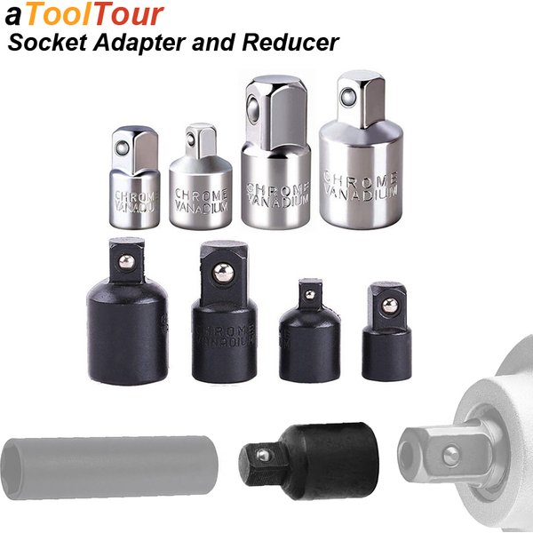 Impact Socket Adapter Converter Reducer Sleeve Joint Electric Wrench Ratchet Spanner Key 1/2 3/8 1/4 Auto Car Repair Tool