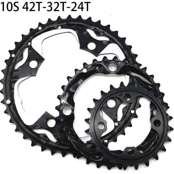 Roue à chaîne de vélo vtt 22/24/26/28/32/36/38/42/44T, pour pédalier Shimano Sram 64/104BCD, pignon Double/Triple vitesse