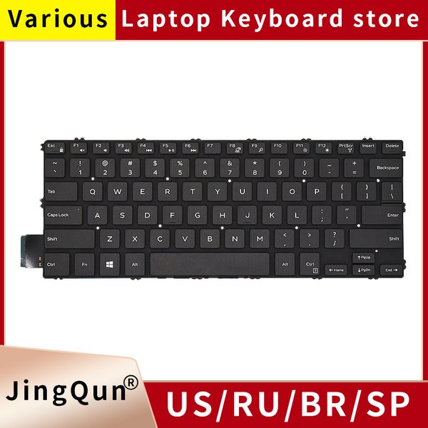 US-Tastatur für Dell Inspiron 7386 5480 5485 5488 5481 5482 5485 5491 Latitude 3400 Vostro 5481 5581 P77F Laptop mit Hintergrundbeleuchtung