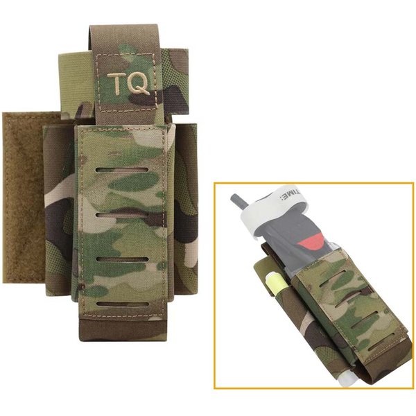 Outdoor Taktische Tourniquet Tasche TQ Halter Schnell Implementieren Trauma Kit Lagerung Mit Haken Schleife Panel Für Airsoft Kampf Jagd Weste