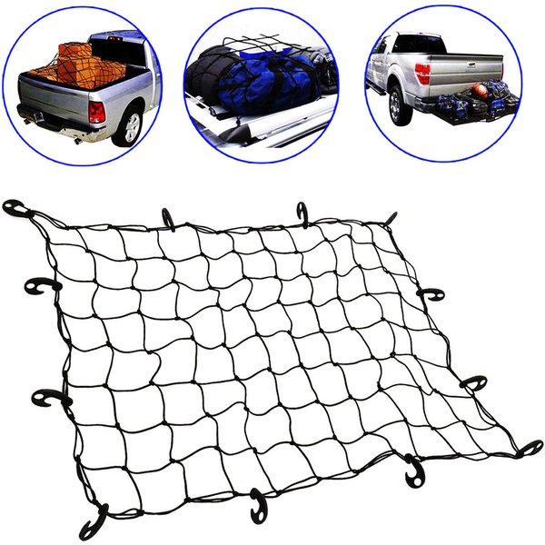 Car Trunk Net Elastic Luggage Net Cargo Organizer Storage Nets Stretchable Mesh Network Pocket For Universal Travel Offroad SUV