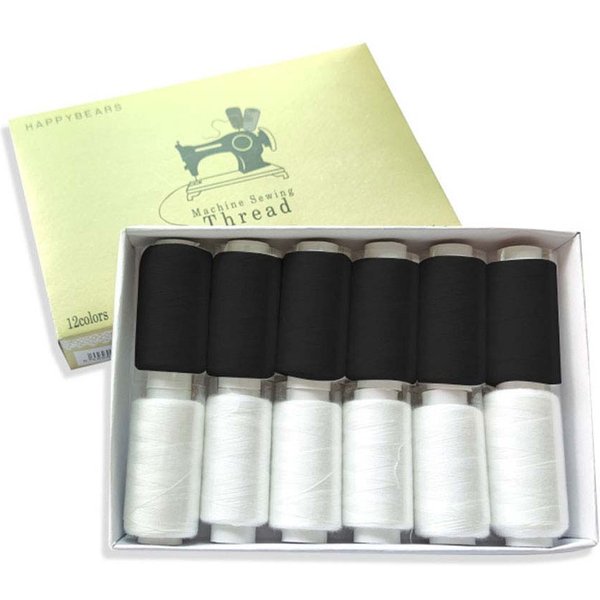 12 Teile/satz Manuelle Diy Kombination Hand Nähen Werkzeug Kit Nähgarn Nähmaschine Gewinde 402 Nähgarn Set Nähen Liefert