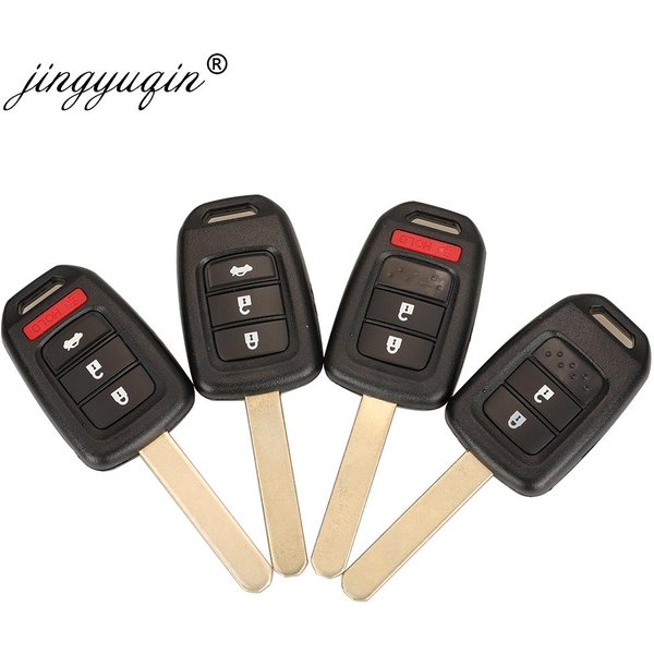 Jingyuqin 10 teile/los Auto Schlüssel Shell 2/3/4 Taste für Honda Civic City Fit HR-V XR-V Auto Remote Fob Fall