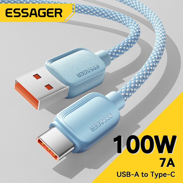 Essager 7A 100W Kabel USB typu C do Huawei Honor 88W PD Szybkie ładowanie Ładowarka USB A Kabel do transmisji danych Xiaomi Oneplus Samsung