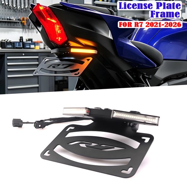 Nowy Zestaw Akcesoriów Motocyklowych Tylny Błotnik Eliminator z Uchwytem Tablicy Rejestracyjnej do Yamaha YZF R7 YZF-R7 YZFR7 2021-2026