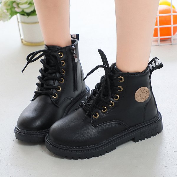 Bottes de neige pour enfants, garçons et filles, mode enfants, semelle extérieure en caoutchouc, automne hiver, chaud, classique pour les tout-petits, grands enfants