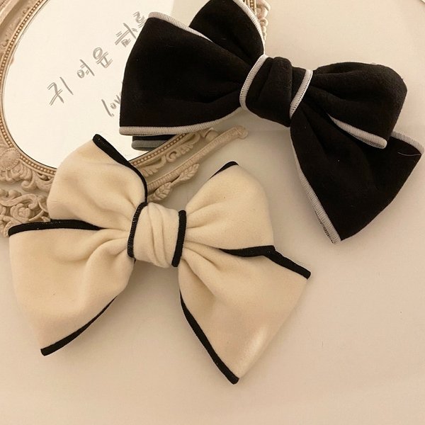 1pcs Bowknot Hair Clip Women Imitation Cashmere Hairpin Top Head Ponytail Barrettes Elegant Bows Hair Accessoires