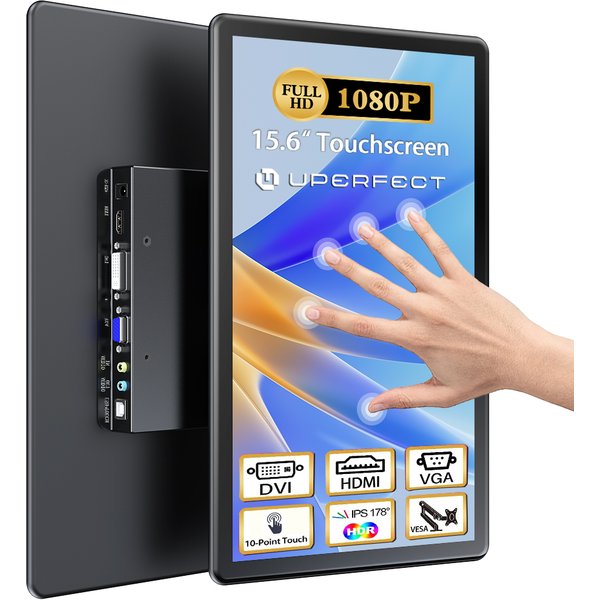 UPERFECT 15,6 Zoll Tragbare Monitore 1080P Touchscreen Gaming-Displays 60Hz IPS-Monitore für PS5/4/3 Switch Laptop PC Mac Xbox