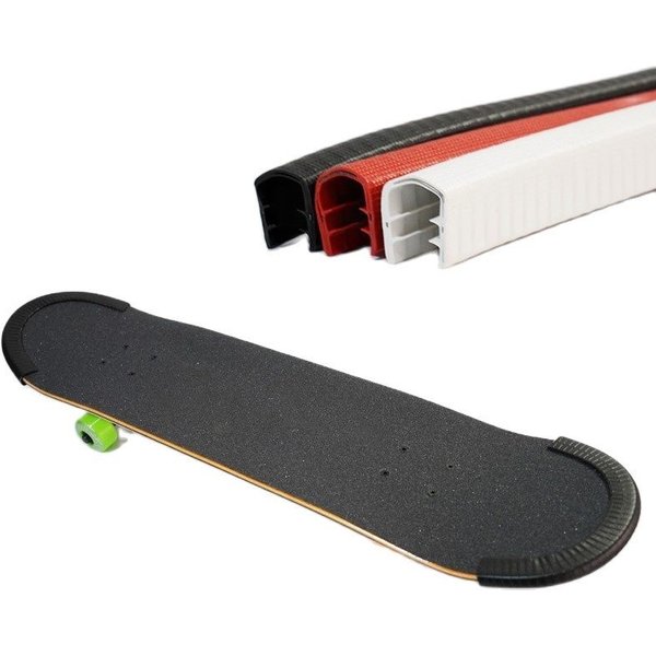 1 paire de pare-chocs de Skateboard, bande de protection Anti-collision, bande de caoutchouc, protection de pont Longboard, bande de caoutchouc contre les chocs