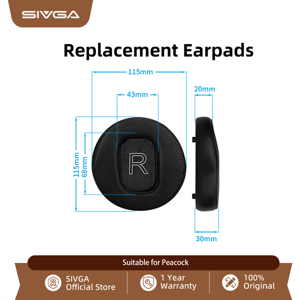 Sendy Audio Peacock Ear Pads (A Pair)