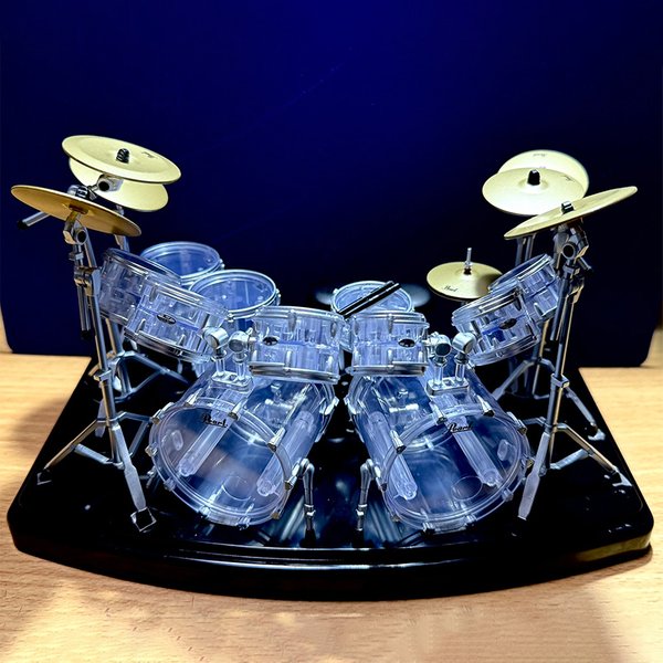 Bandai 2nd Edition Mini Pearl Drum Set Gashapon – Modisches Band- und Jazz-Drum-Ausstellungsmodell, japanisches offizielles Produkt
