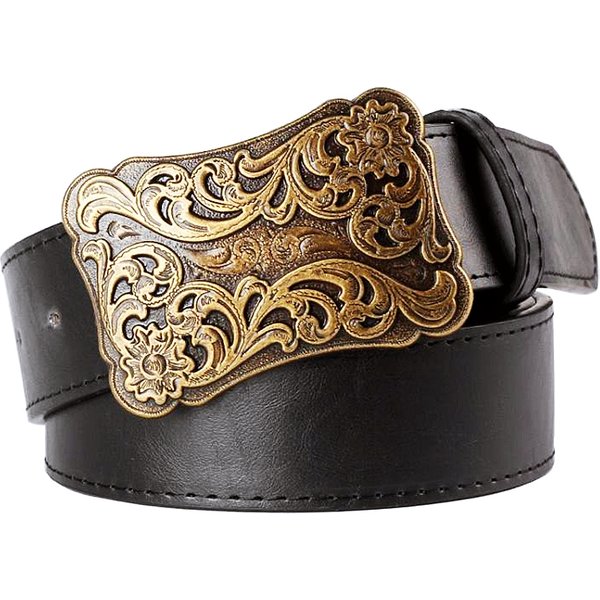 Ceinture rétro pour femmes, boucle en métal, tissage Arabesque, motif Floral, tendance, Punk Rock, décoration, cadeau pour femmes