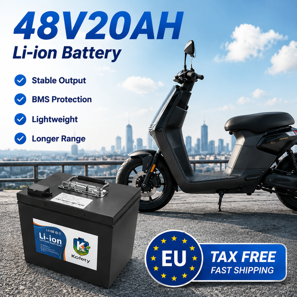 Nagelneue Batteriezellen 48V 20AH Lithium-Batteriepack, eingebaute BMS-Schutzplatine, geeignet für 500W-3000W Motor-Elektrofahrzeuge.