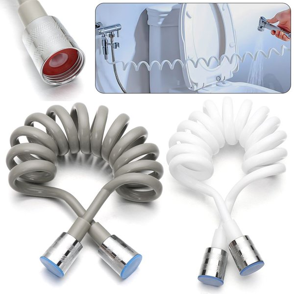 Pulvérisateur de bain Flexible Anti-enveloppe, Style ligne téléphonique, tuyau de connexion, tuyau de douche à ressort, toilettes, Bidet, plomberie d'eau