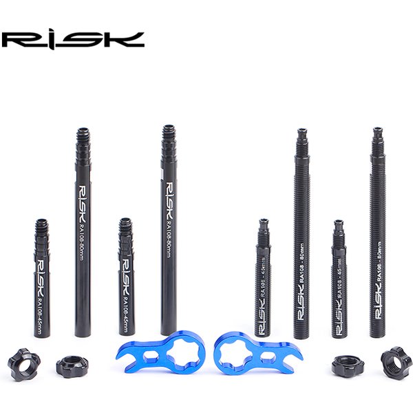 Rallonge de assujetPresta pour vélo, extension de chambre à air, perfect intégré avec noyau, RA108, 45mm, 80mm, 2 pièces