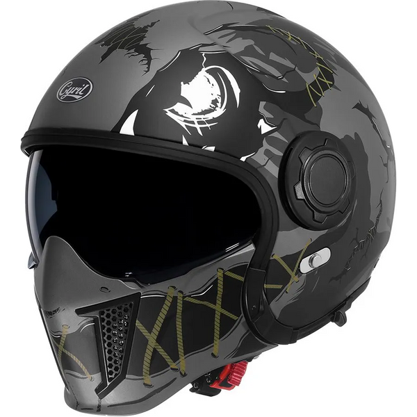 CYRIL-Casque de moto intégral pour hommes et femmes, casques ouverts, casque modulaire, visière pour touristes, approuvé ECE DOT, 3/4
