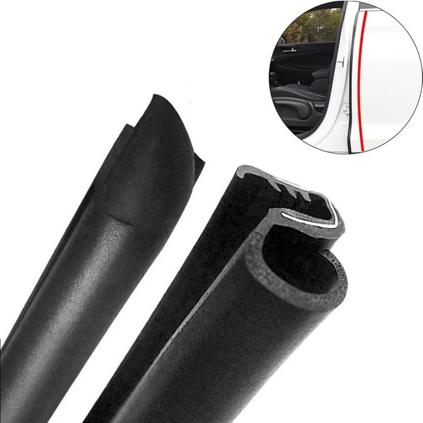 1 Pair Car Door Seal Strips Sticker B Pillar Type Car Rubber Sealing Strip Protector Sound Insulation 2Pcs/Lot