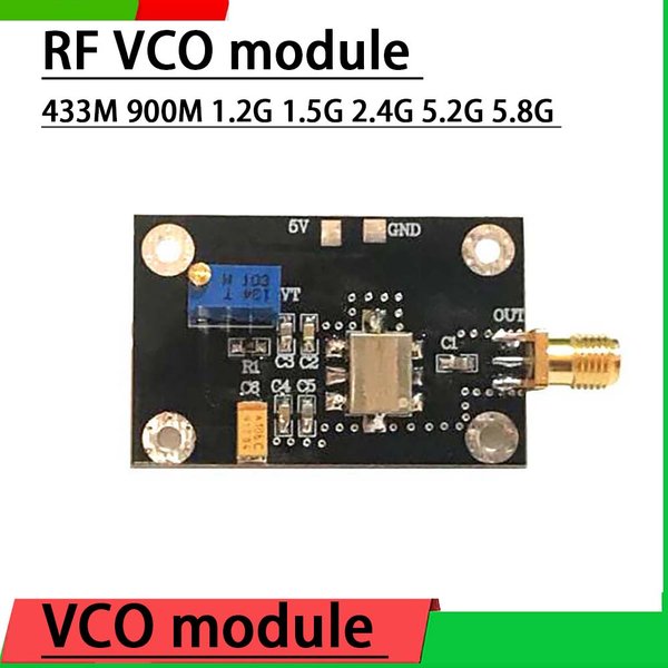 Module oscillateur RF VCO à tension contrôlée 433M 1.5G 2.4G 5.2G 5.8G, source de signal de fréquence pour radio HAM FM VHF SDR GPS WIFI Drone