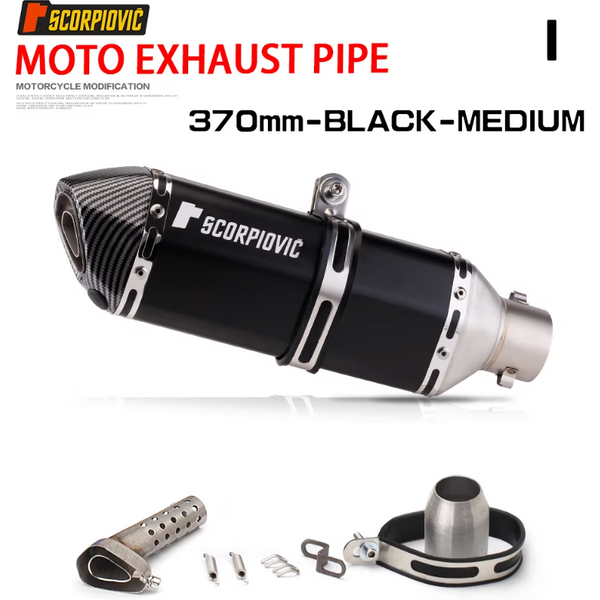 Système d'échappement complet 38-51 mm, silencieux, tuyau arrière universel avec DB Killer 370 mm