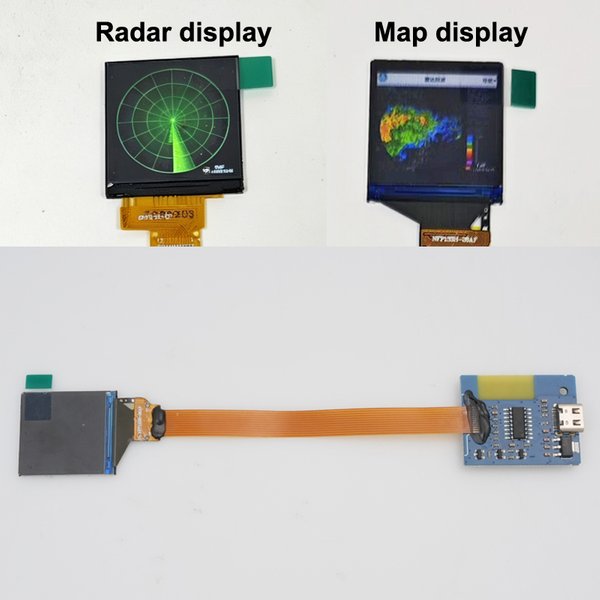 1 pièce : tableau de bord de cockpit d’avion miniature, écran radar/cartographique de 1,33 pouce, panneau d’instruments de vol, lecteur d’animations en boucle automatique, alimentation 3,7-5,2 V.
