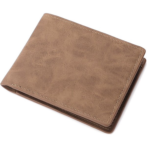 2025 New Wallet Men Short Dollar Clip Zipper Simple Soft Leather Lightweight